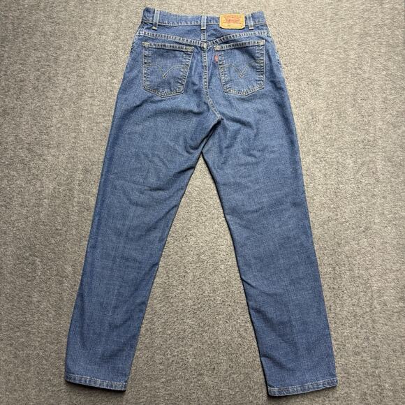 Vintage Levis 550 Relaxed Stretch Jeans Women's 6 M Mis Blue Tapered 90's MOM - Picture 4 of 7